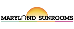 Logotipo de Maryland Sunrooms con puesta de sol.