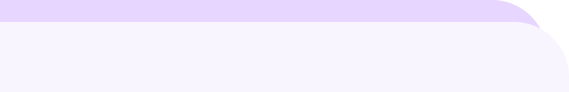 Lilac to white gradient header background with jagged edge