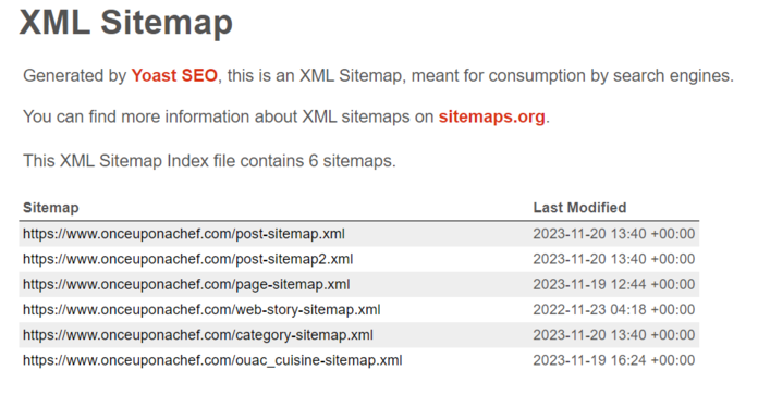 Les bases du référencement : XML sitemap