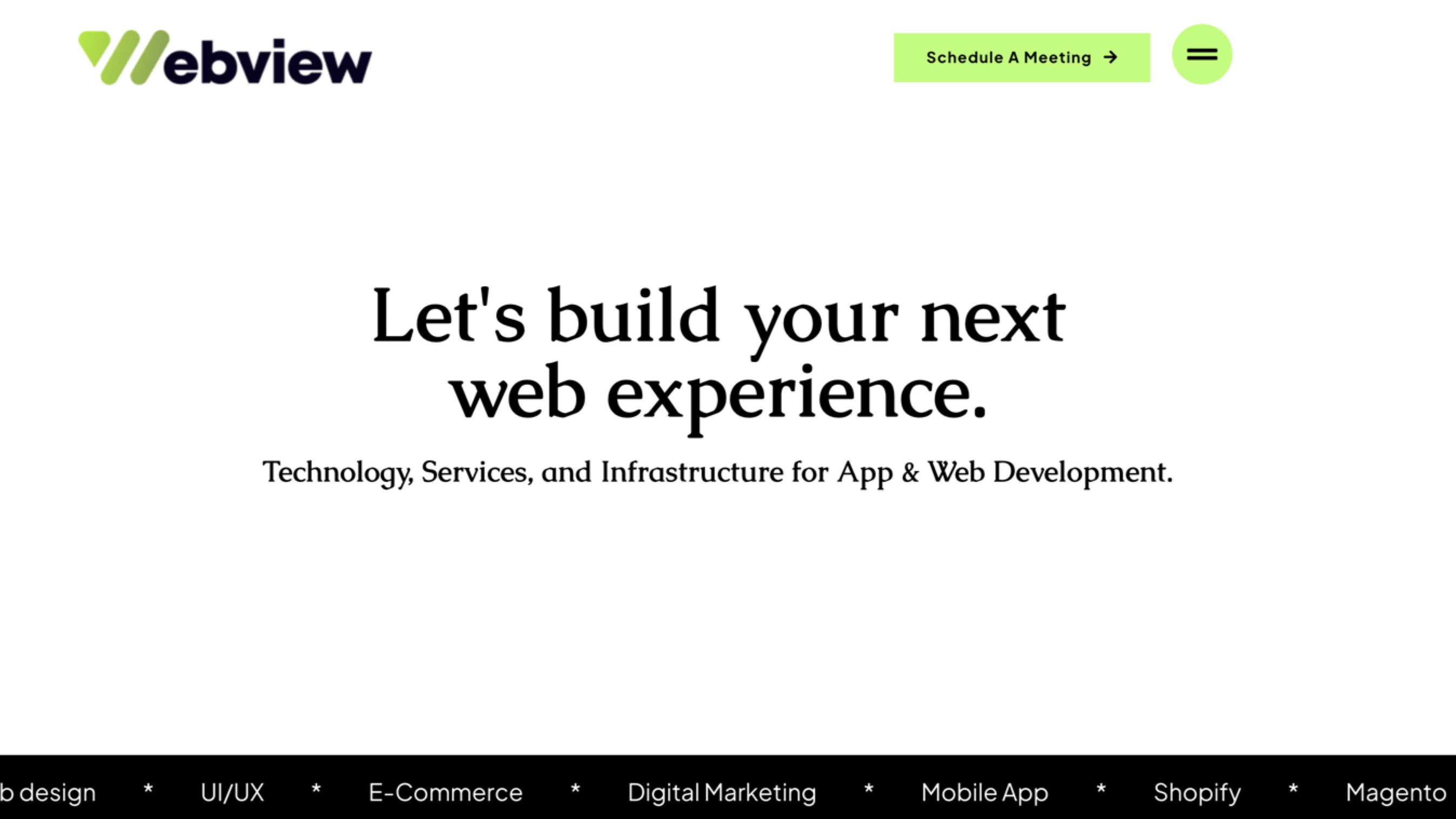 Página de inicio de Webview